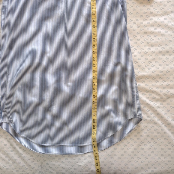 Scotch & Soda Blue Pin Striped Small Shirt Dress - Picture 3 of 6